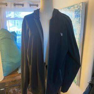 Vuori Black Hooded Zip Lightweight Jacket